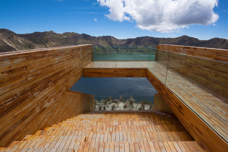 Illustration for article titled This High-Altitude Overlook Perfectly Frames a Volcano